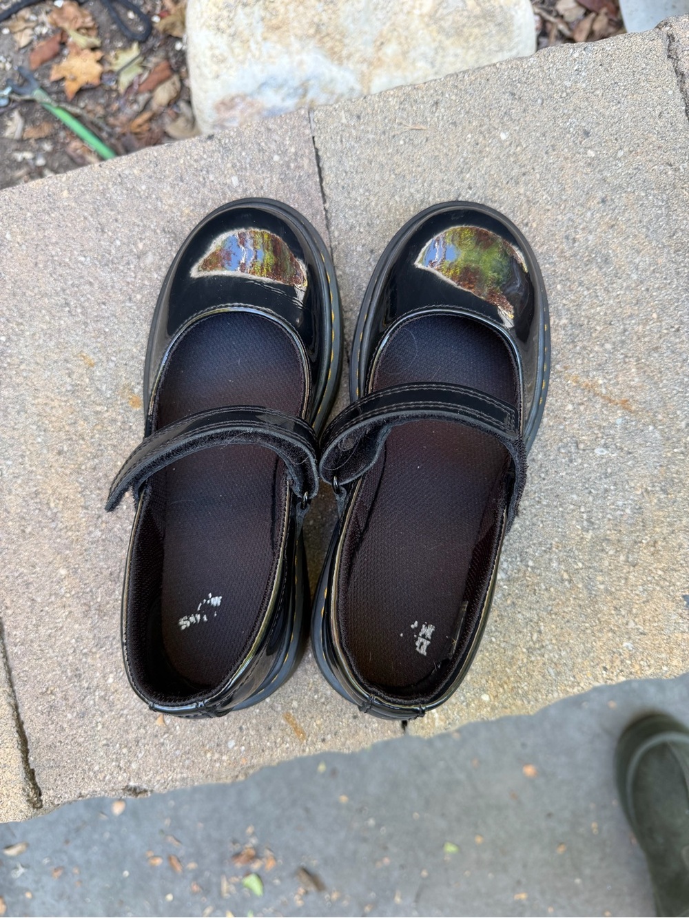 Dr. Martens Black Patent Kids Mary Jane Shoes